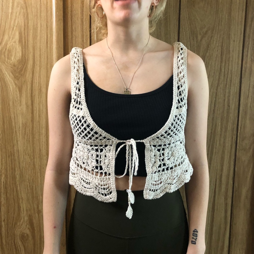 Crochet Tie Vest